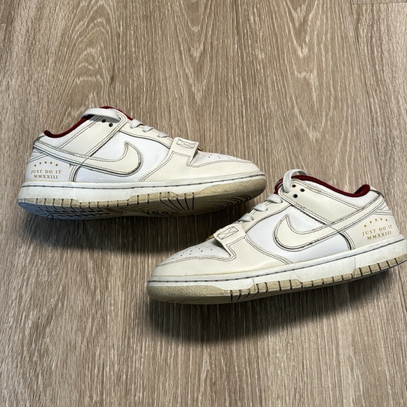 Nike Dunk Low SE Just Do It 'White Phantom' Size 6.5 (WMNS) - Picture 6 of 10